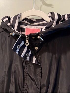 Kate Spade sz small black rain jacket